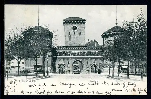 AK München Das Isarthor 1903 #HS092