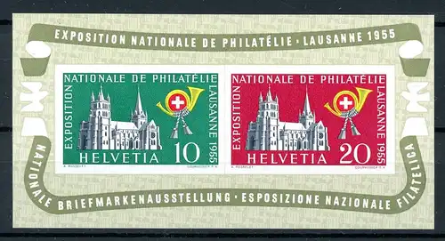 Schweiz Block 15 postfrisch Briefmarkenausstellung #HO527