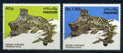 Pakistan 609-610 postfrisch Schneeleopard #HO255