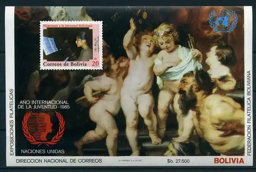 Bolivien Block 142 postfrisch #HO662