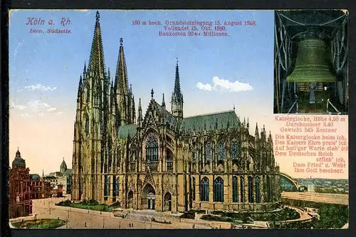 AK Köln Kölner Dom Südseite 1915 #HO507