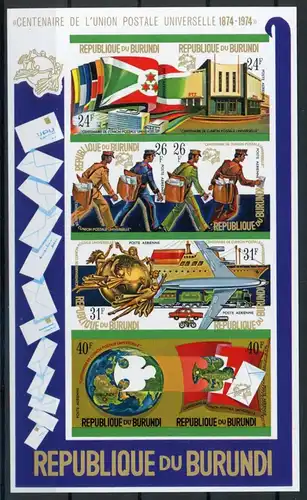 Burundi Bl 80 B postfrisch UPU #HO821