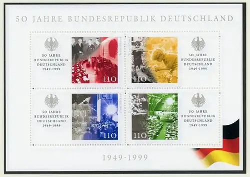 Bund Plattenfehler Block 49 I postfrisch #HO850