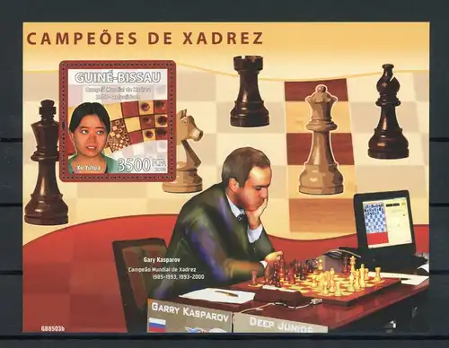 Guinea Bissau Block 672 postfrisch Schach #GI747