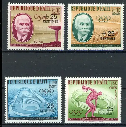 Haiti 636-39 postfrisch Olympia 1960 #ID403