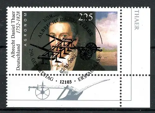 BRD Bund 2255 II gestempelt Eckrand unten rechts Ersttagssonderstempel #GM919