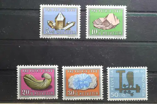 Schweiz 714-718 postfrisch #TO023
