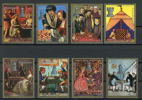 Paraguay 3008-3015 postfrisch Schach #GI804