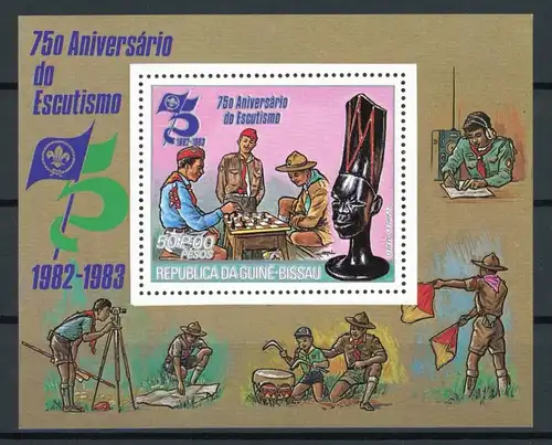 Guinea Bissau 215 A postfrisch Schach #GI730