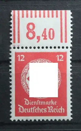 Deutsches Reich Dienstmarken 172W OR 2'9'2 postfrisch Oberrand #TN567