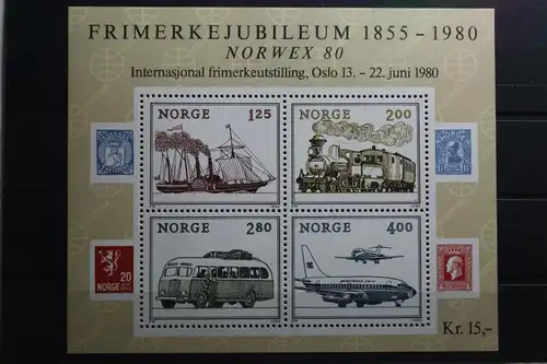 Norwegen Block 3 mit 817-820 postfrisch #TQ043