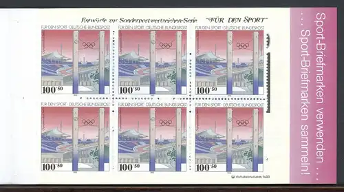 Bund Sportmarkenheftchen 1993 mit 1652 postfrisch #HO877