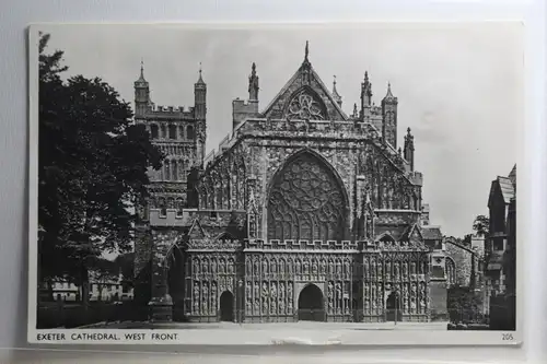 AK Devon Exeter Cathedral, West Front 1955 #PG939
