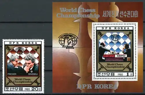 Korea 2074, Block 89 postfrisch Schach #GI738