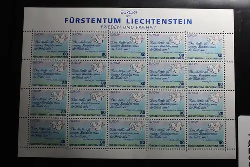 Liechtenstein 1103-1104 postfrisch als Kleinbogen #TQ268