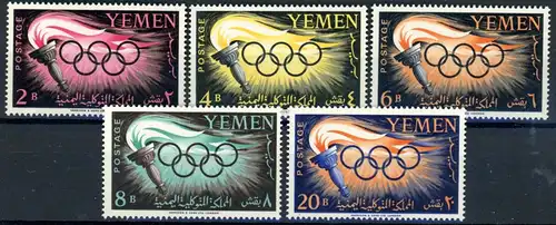 Jemen arab. Rep. 200-204 postfrisch Olympia 1960 #ID421