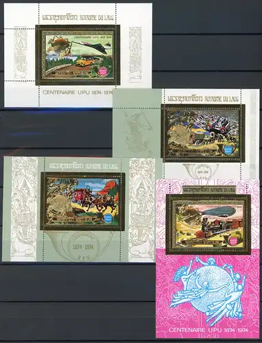 Laos Bl 61-64 A postfrisch UPU #IY331