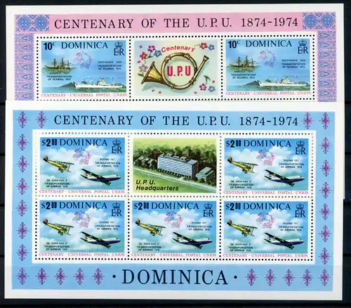 Dominica 417-418 postfrisch UPU #HO814