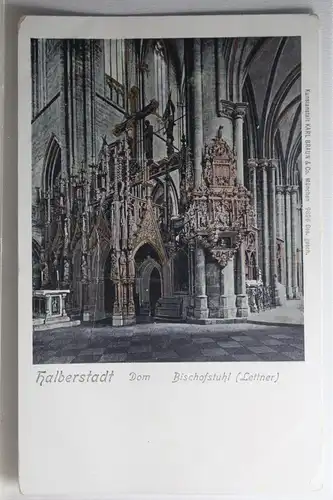 AK Halberstadt Dom - Bischofstuhl (Lettner) #PG875