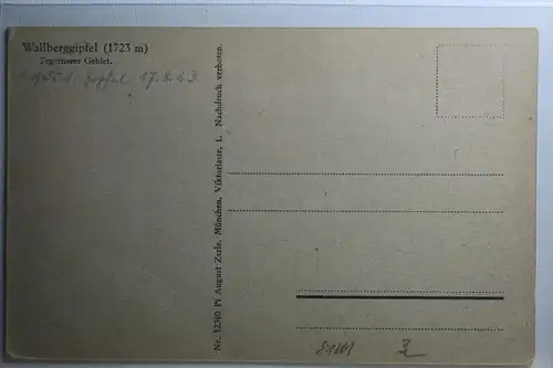 AK Tegernsee Gebiet Wallberggipfel (1723 m) #PH037