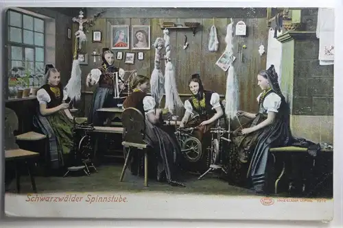 AK Schwarzwald Schwarzwälder Spinnstube #PG902
