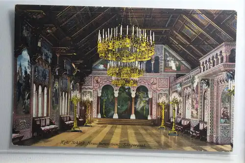AK Kgl. Schloss Neuschwanstein Sängersaal #PH190