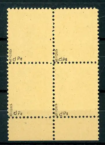 SBZ-Thüringen 4er Block 95 AX d p2 postfrisch geprüft #HO745