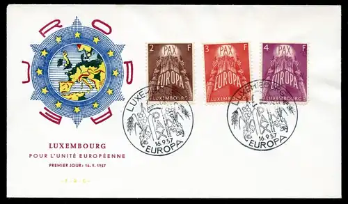 Luxemburg 572-574 CEPT Ersttagesbrief/FDC #HO694