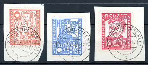 SBZ Mecklenburg-Vorpommern 26-28 a Kurzbefund Kramp Briefstück #HO757