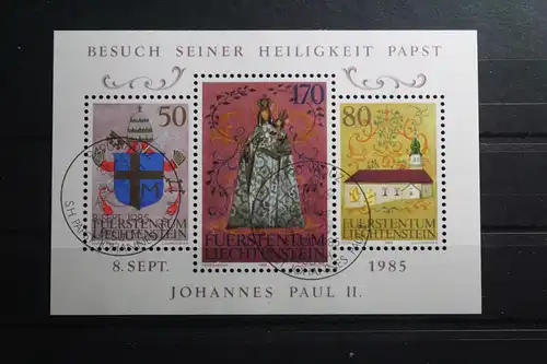 Liechtenstein Block 12 mit 878-880 gestempelt #TQ222