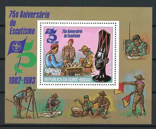 Guinea Bissau 215 A postfrisch Schach #GI807