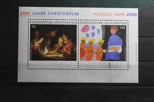 Liechtenstein Block 17 mit 1224-1225 postfrisch #TS368