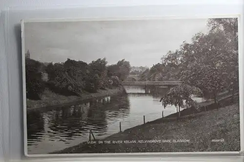 AK Glasgow View on the River Kelvin, Kelvingrove Park #PH186