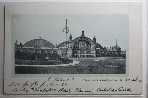 AK Frankfurt am Main Hauptbahnhof 1906 #PH301