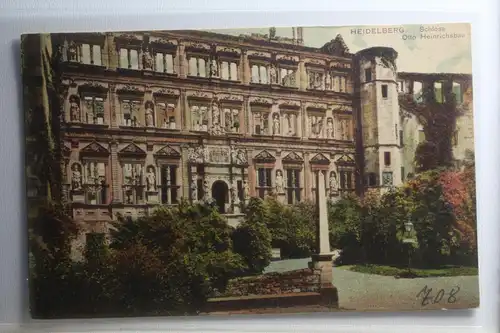 AK Heidelberg Schloss Otto Heinrichsbau 1961 #PH214