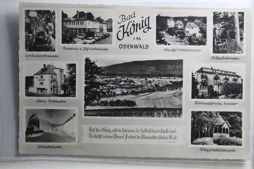 AK Bad König im Odenwald Mehrbildkarte 1954 #PH196