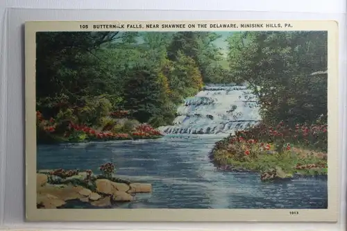 AK Minisink Hills Buttermilk Falls, Near Shawnee ot. Delaware #PH068