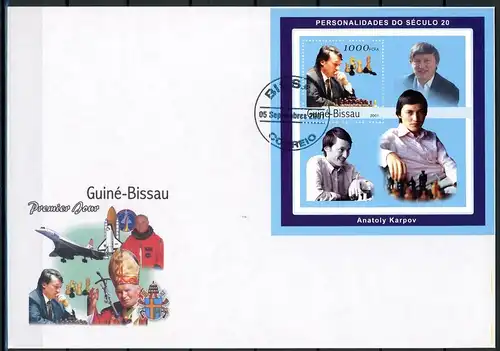 Guinea Bissau 1959 Schach Ersttagesbrief/FDC #Sch5194
