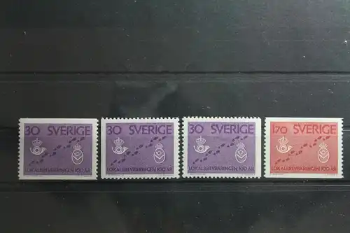 Schweden 485 A, Dl, Dr, 486 A postfrisch #TQ402