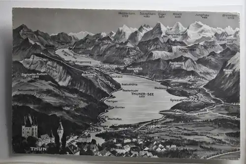 AK Thun Wetterhorn, Schreckhorn usw. 1963 #PH285