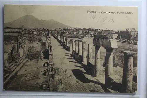 AK Pompei Veduta dell Ford Civile 1912 #PH265