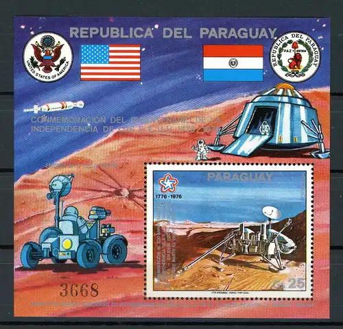 Paraguay Block 282 postfrisch Viking-Programm #GE741