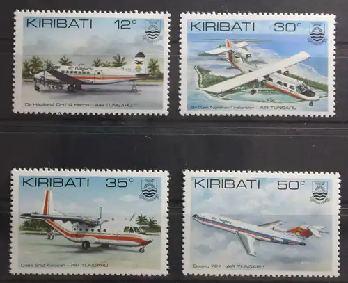 Kiribati 398-401 postfrisch Flugzeuge #TR996