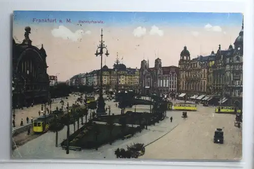 AK Frankfurt am Main Bahnhofsplatz 1920 #PH305