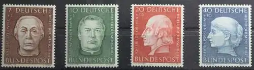 BRD Bund 200-203 postfrisch Wohlfahrt Helfer der Menschheit V #TQ550