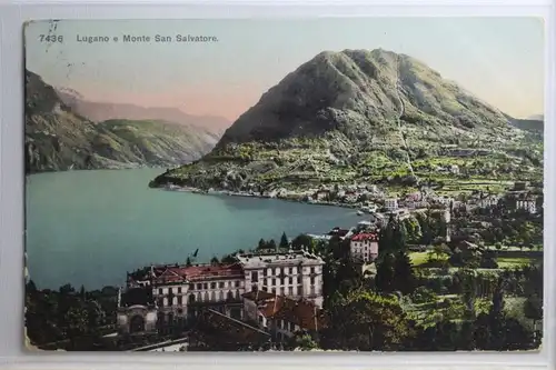 AK Lugano e Monte San Salvatore 1911 #PH479