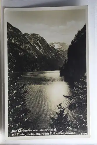 AK Königssee vom Malerwinkel mit Funtenseetauern 1950 #PH125