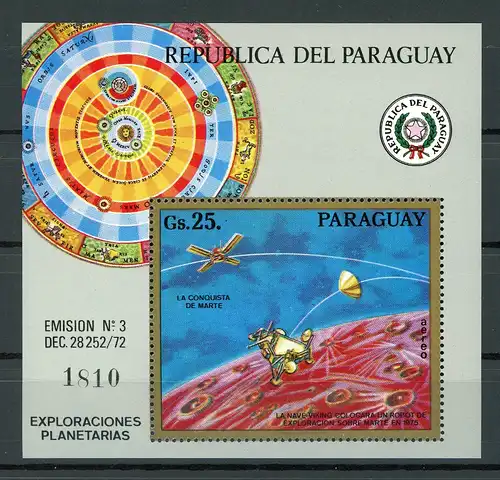 Paraguay Block 209 postfrisch Viking-Programm #GE742