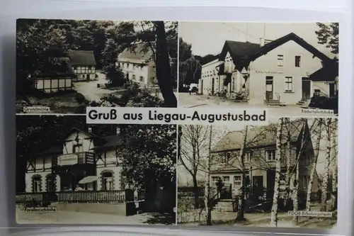 AK Liegau-Augustusbad Mehrbildkarte (Grundmühle usw.) 1967 #PH322