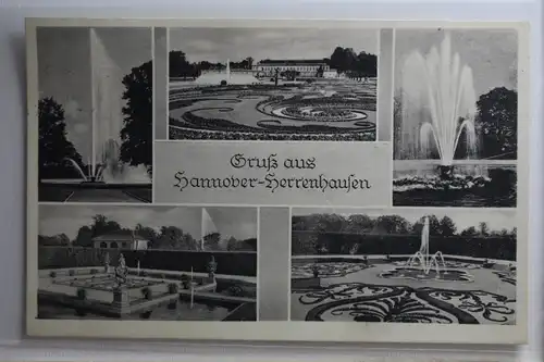 AK Hannover Mehrbildkarte - Herrenhausen 1951 #PH444